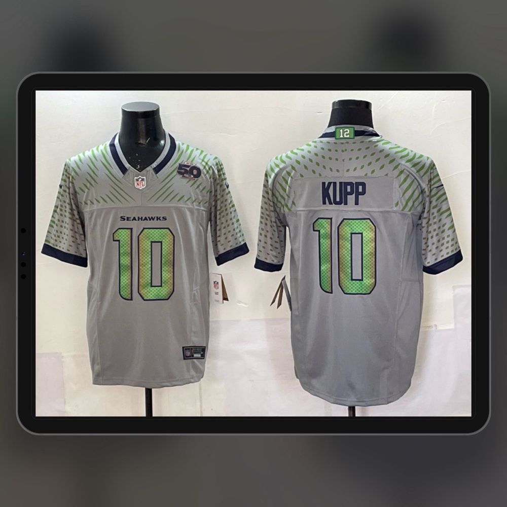 Men‘s Seattle Seahawks #10 Cooper Kupp 2025 Rivalry Collection F.U.S.E Jersey